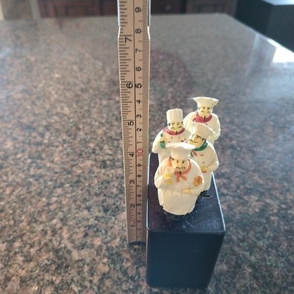 Vintage chef spreading knife set 4 with block - Picture 5 of 5